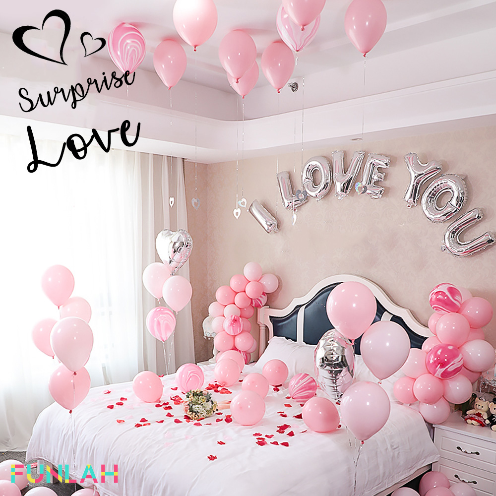 FUnlah wedding balloon package love pinks 1
