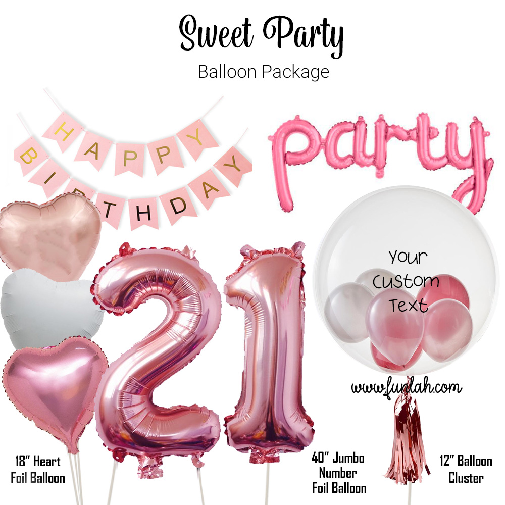 Funlah Balloon Package Sweet Party