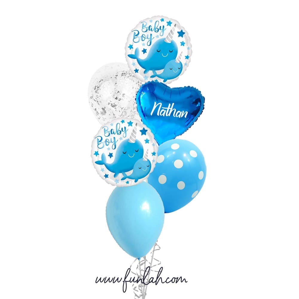 baby boy helium balloons