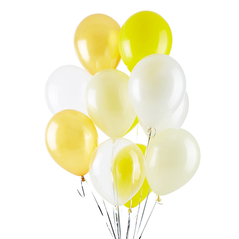 Yellow Mix Helium Balloon Bouquet