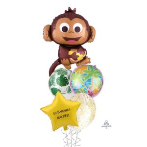 Monkey and bananas balloon bouquet