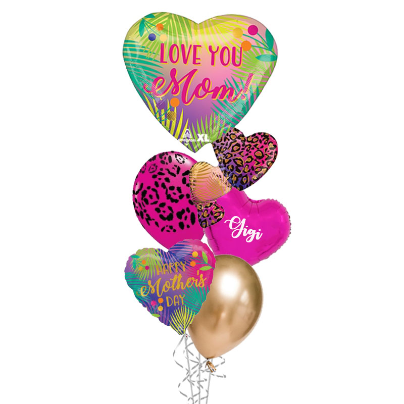 Mothers Day Wild Tropical Balloon Bouquet