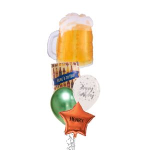 See through Beer Mug Balloon Bouquet